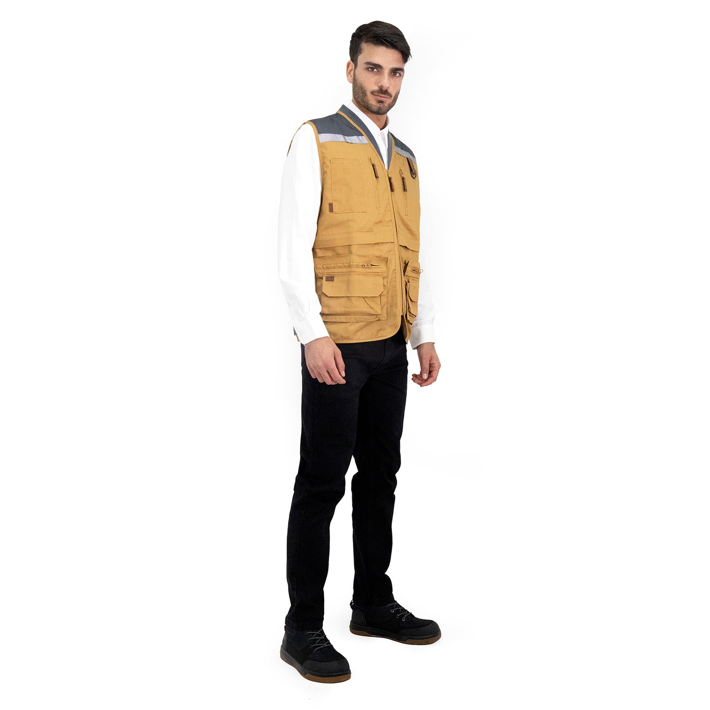 Chaleco Geólogo Gabardina Quebec Camel