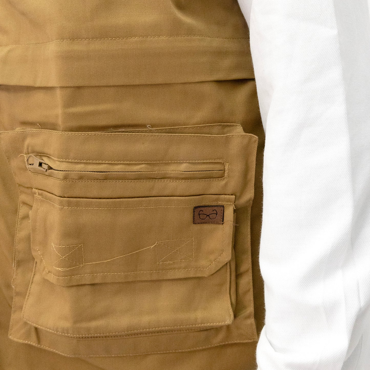 Chaleco Geólogo Gabardina Quebec Camel