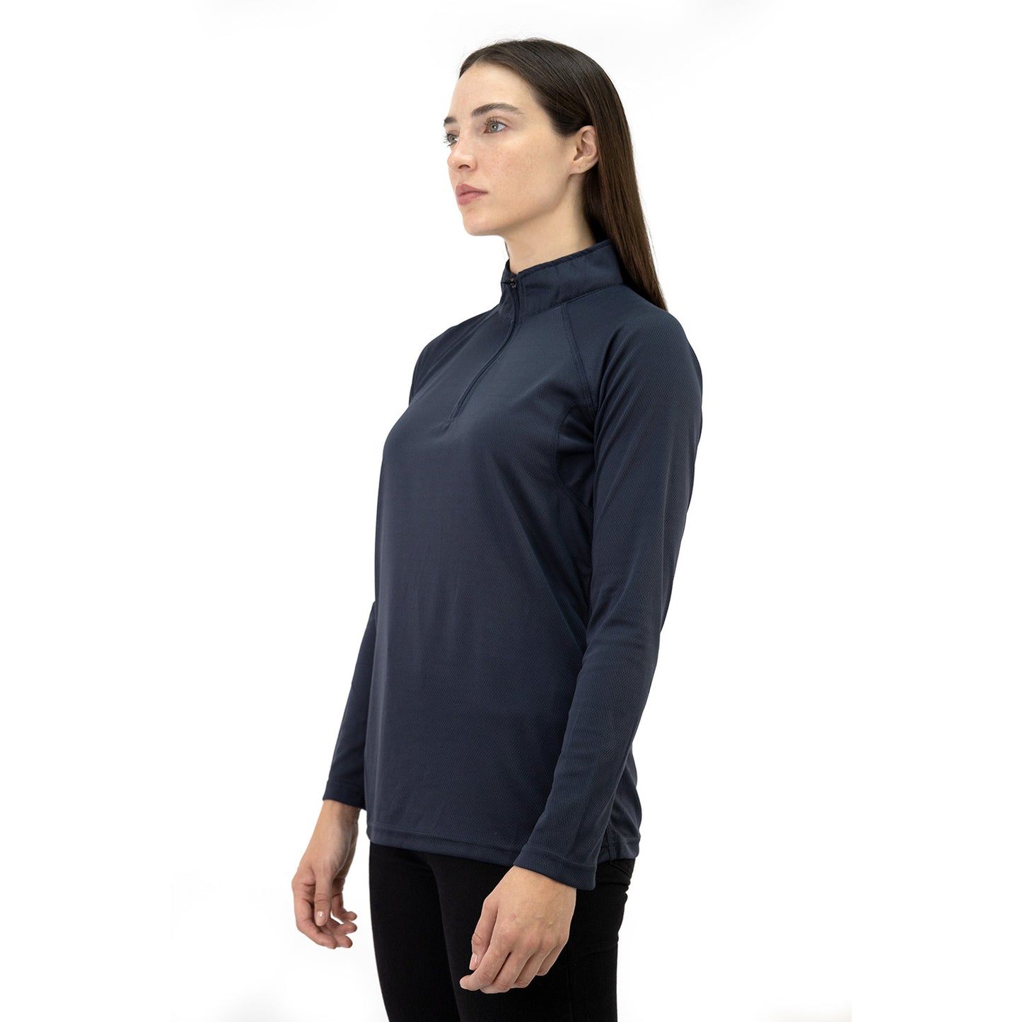 Polera Quebec Half-Zip Mujer Iron