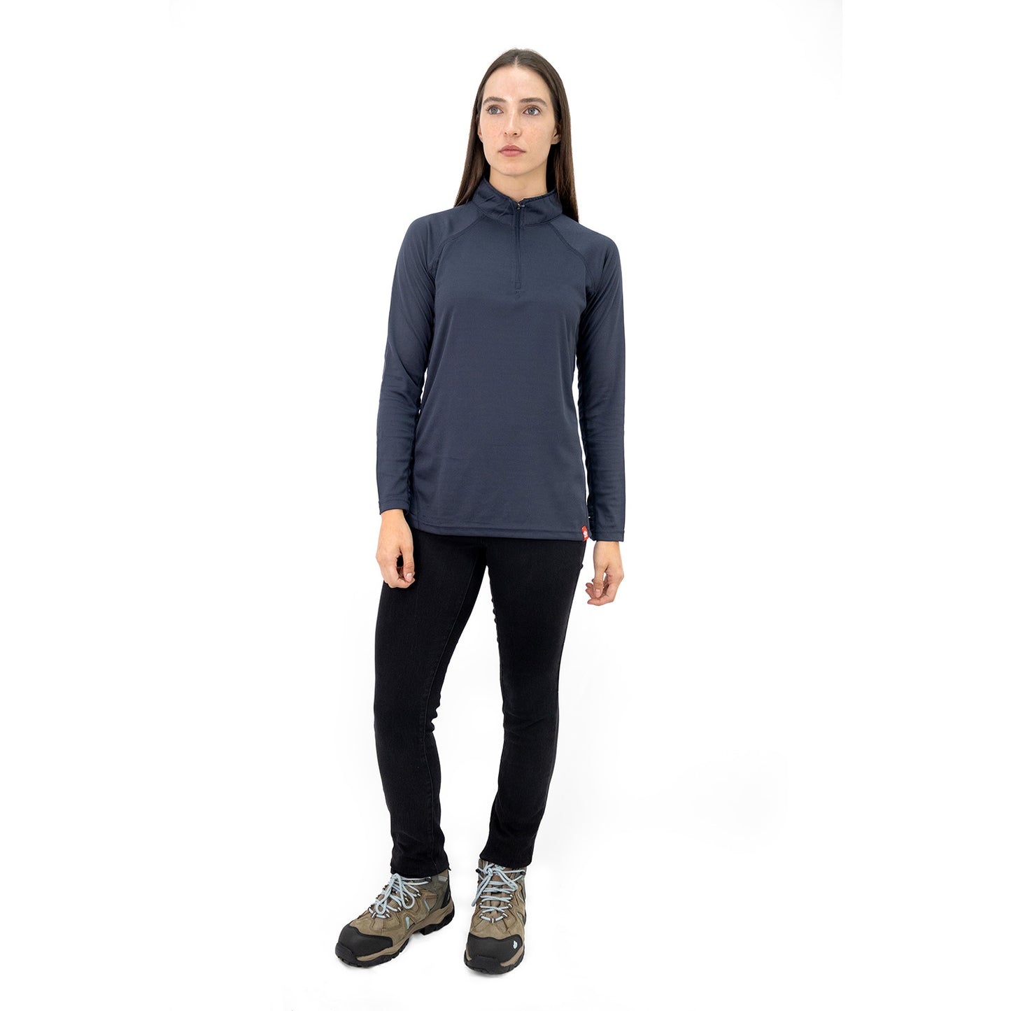 Polera Quebec Half-Zip Mujer Iron