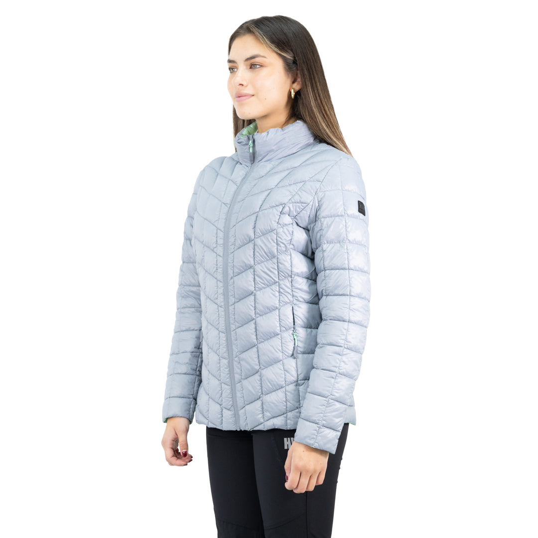 Parka Insulada HW Traveler Mujer Light Grey