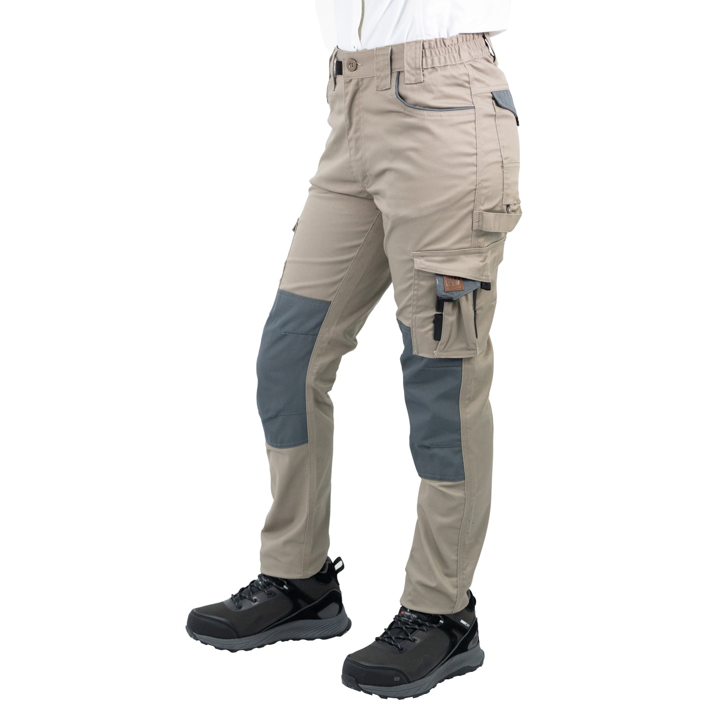 Pantalón Cargo HW Dakota Spandex Cafe Mujer