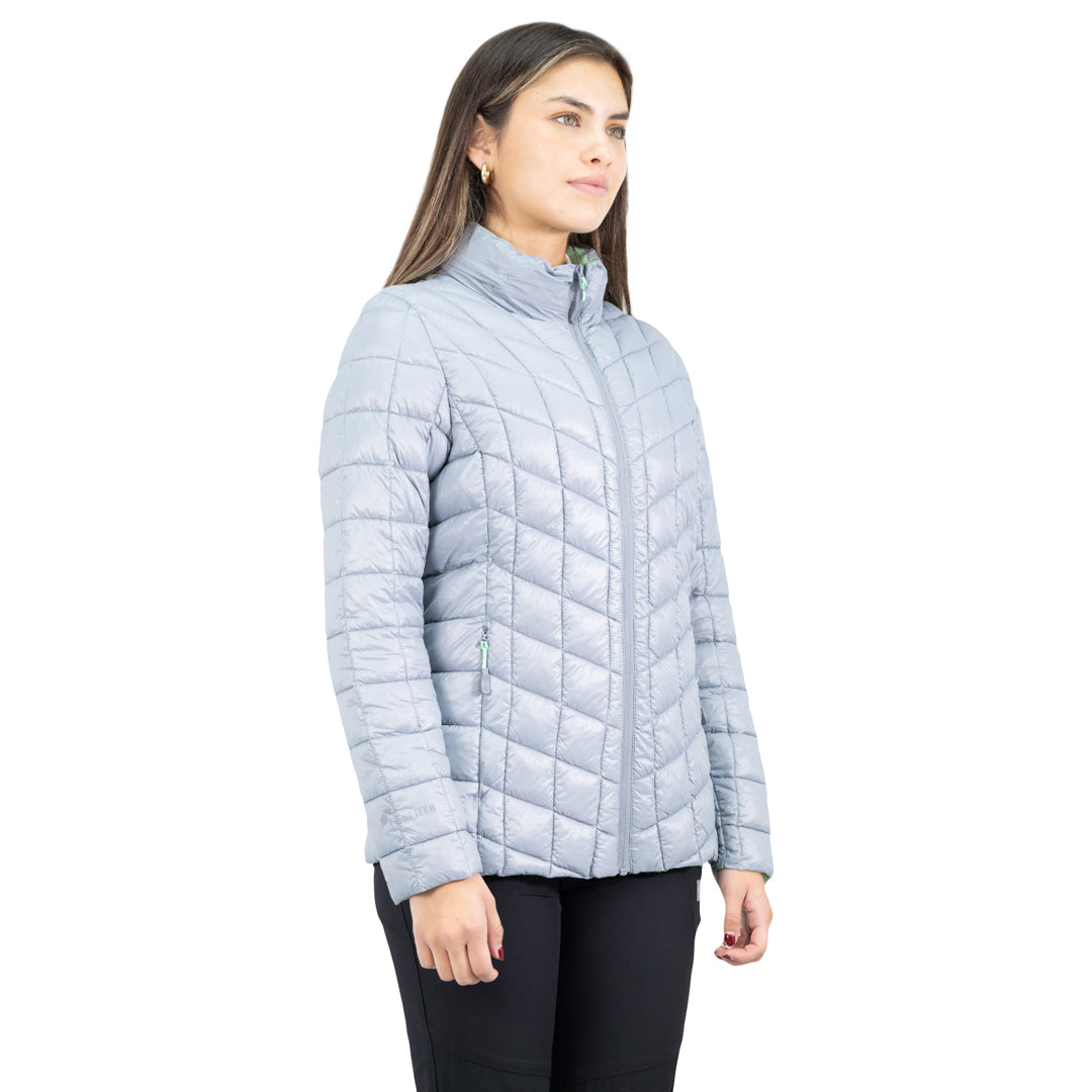 Parka Insulada HW Traveler Mujer Light Grey