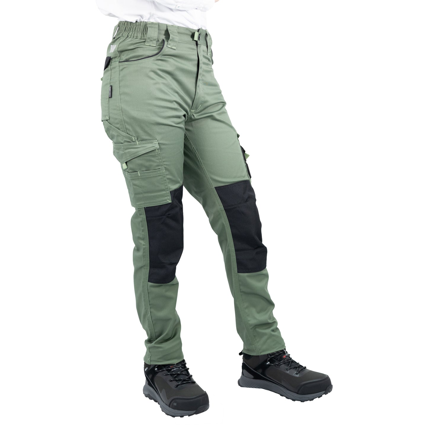 Pantalón Cargo HW Dakota Spandex Mujer Verde Oliva