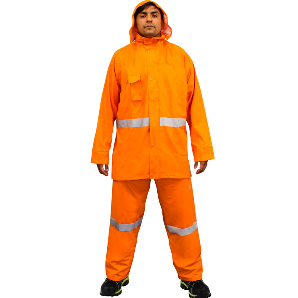 Traje Impermeable Alaska Pu Naranjo