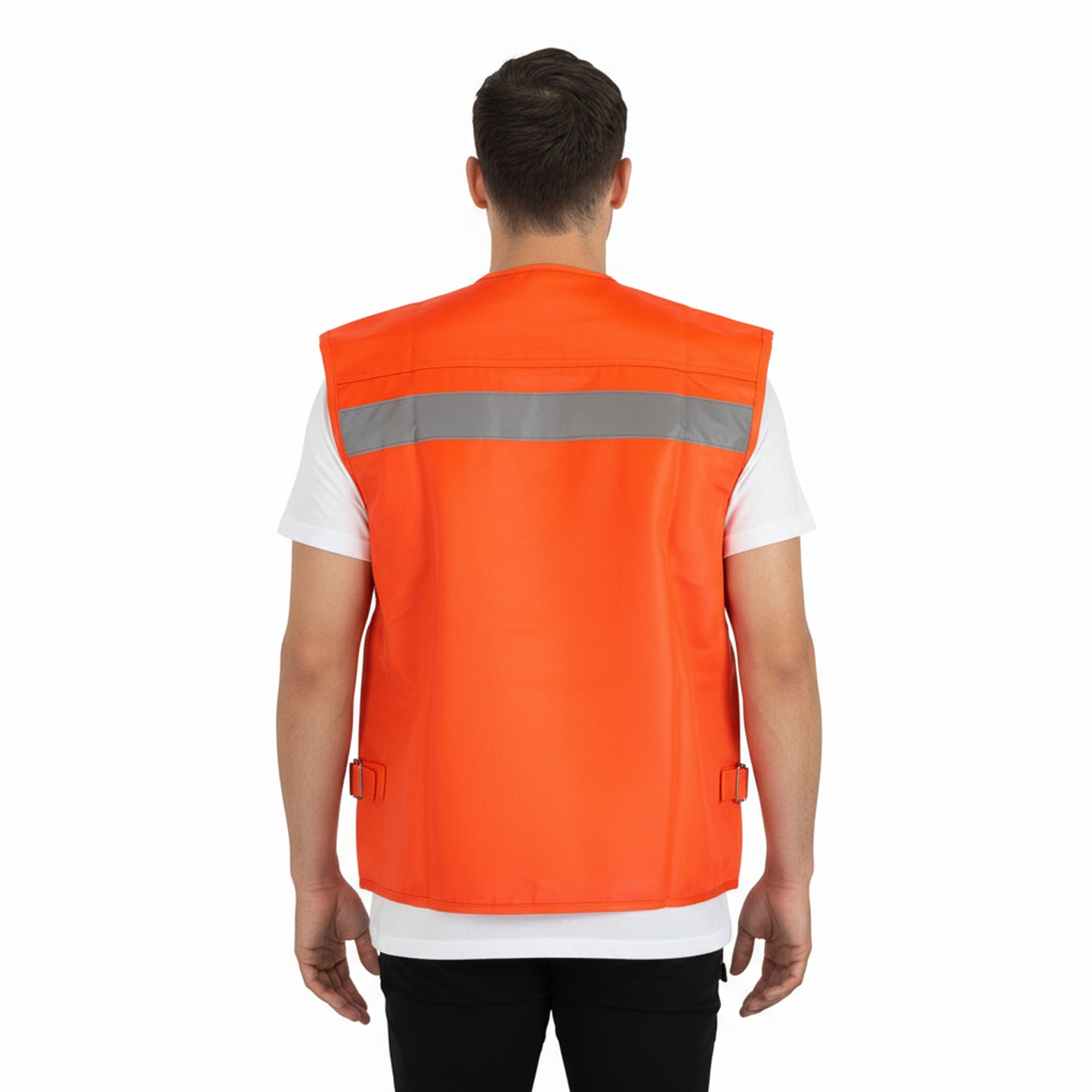 Chaleco Geólogo Gabardina con Cinta Naranjo