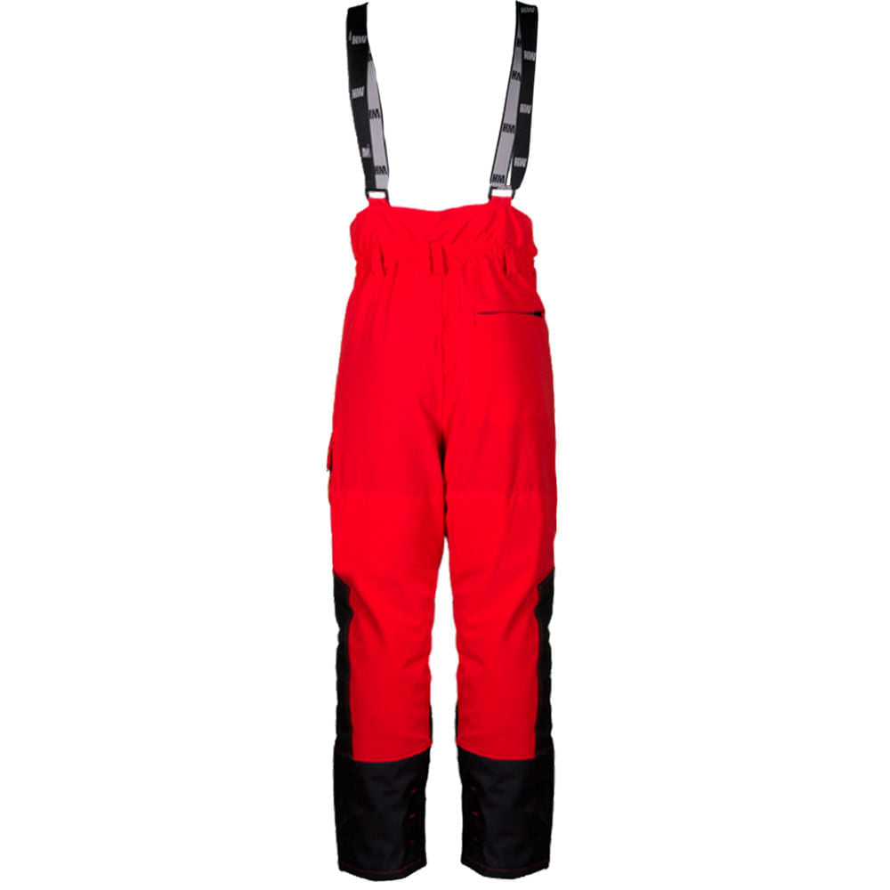 Jardinera Pantalon HW Anticorte Motosierra Rojo