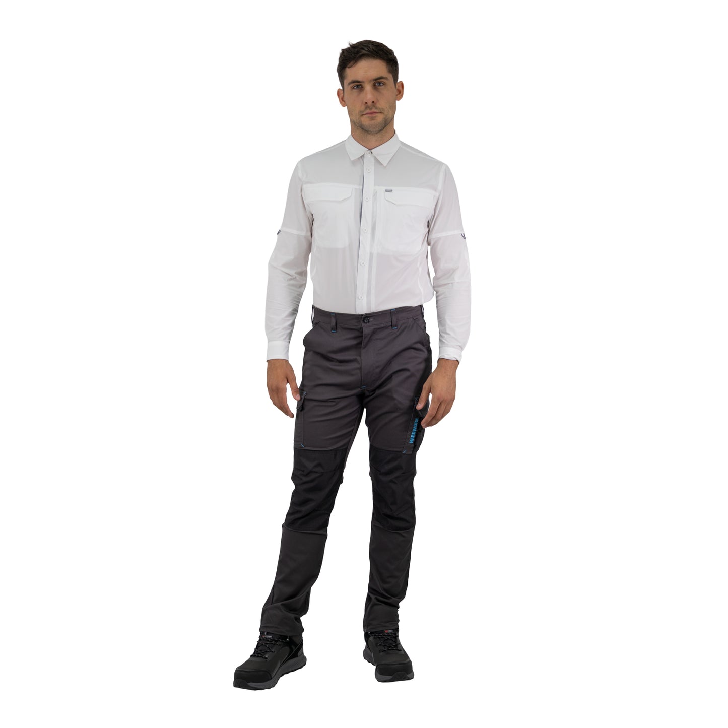 Pantalón Cargo HW Dakota Spandex Carbon Grey