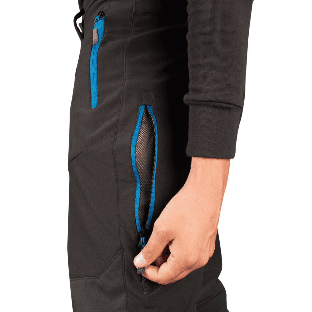 Pantalón HW Softshell Wolverine Antiácido Negro/Azul
