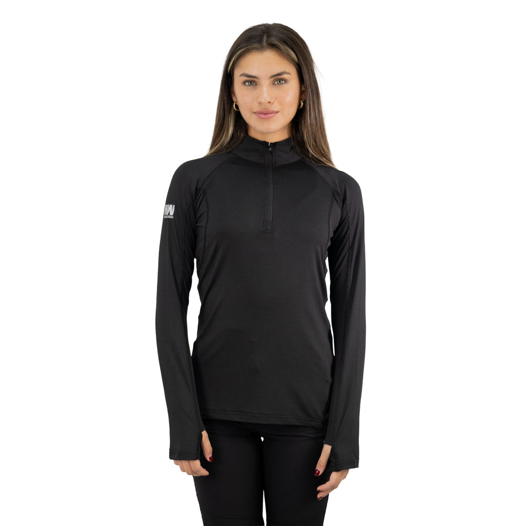 Polera Dry Fit HW SPX Manga Larga Mujer Black