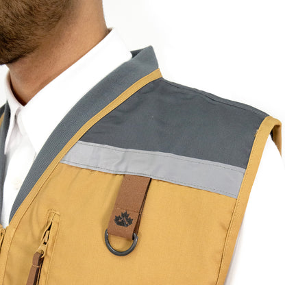Chaleco Geólogo Gabardina Quebec Camel