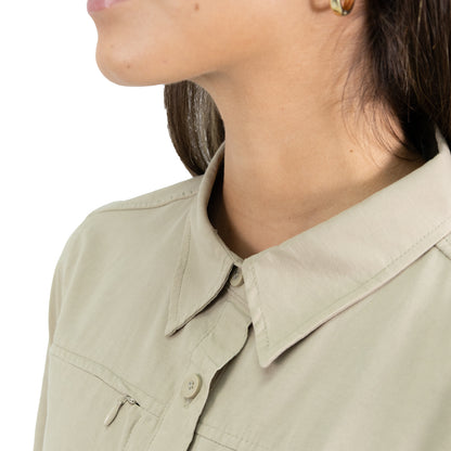 Camisa HW Duck Dry Mujer Beige