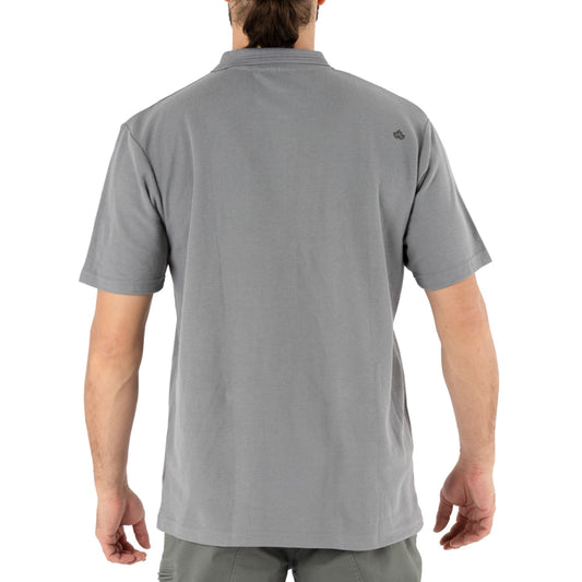 Polera Pique Quebec Manga corta Gris Hombre
