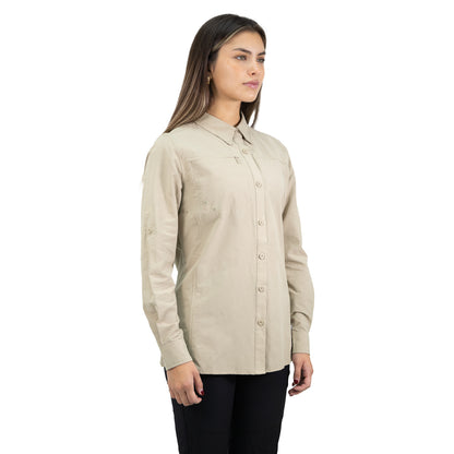 Camisa HW Duck Dry Mujer Beige