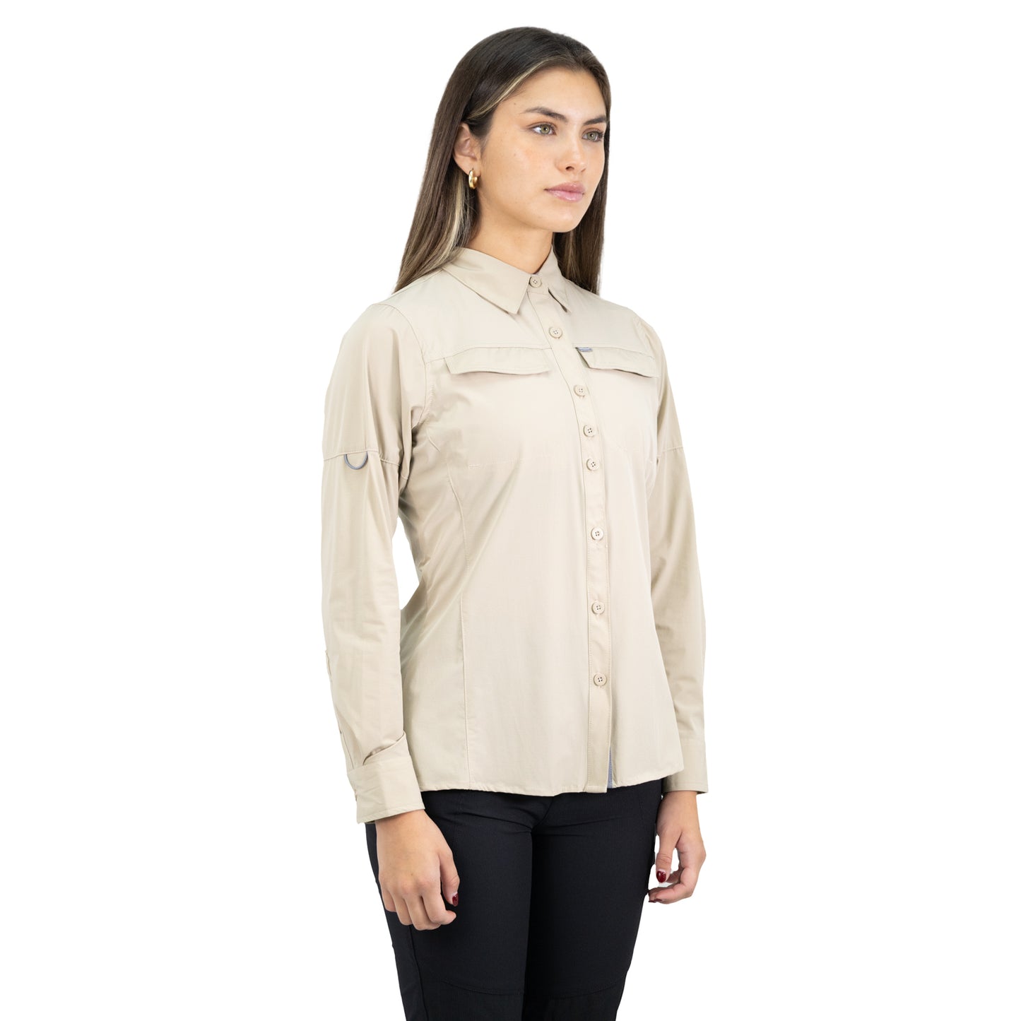 Camisa HW Antakari Spandex Mujer Beige