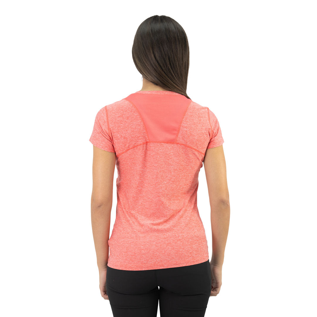 Polera Dry Fit Hw Manga Corta Mujer Salmon