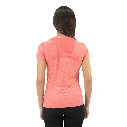 Polera Dry Fit Hw Manga Corta Mujer Salmon