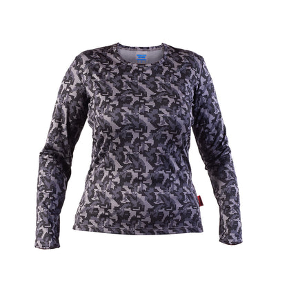 Camiseta Primera Capa HW HDX Camo Mujer Negro