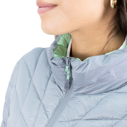 Parka Insulada HW Traveler Mujer Light Grey