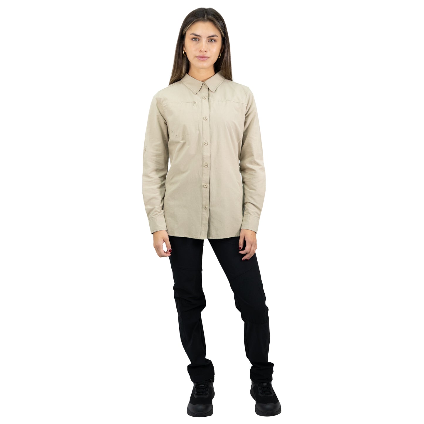 Camisa HW Duck Dry Mujer Beige