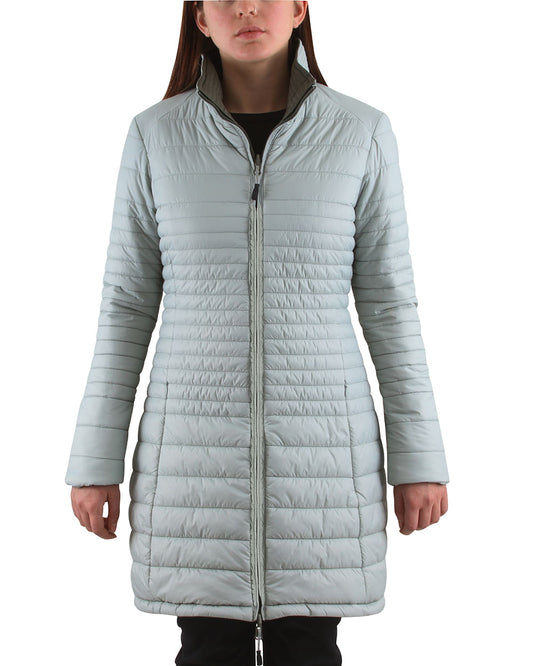 Parka Larga HW Minka Reversible Mujer Gris/Verde Oliva