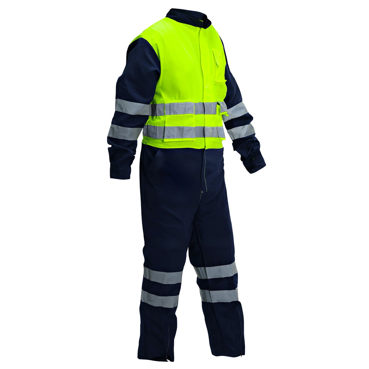 Overol Reflectivo RFX Bicolor Azul/Amarillo Fluor