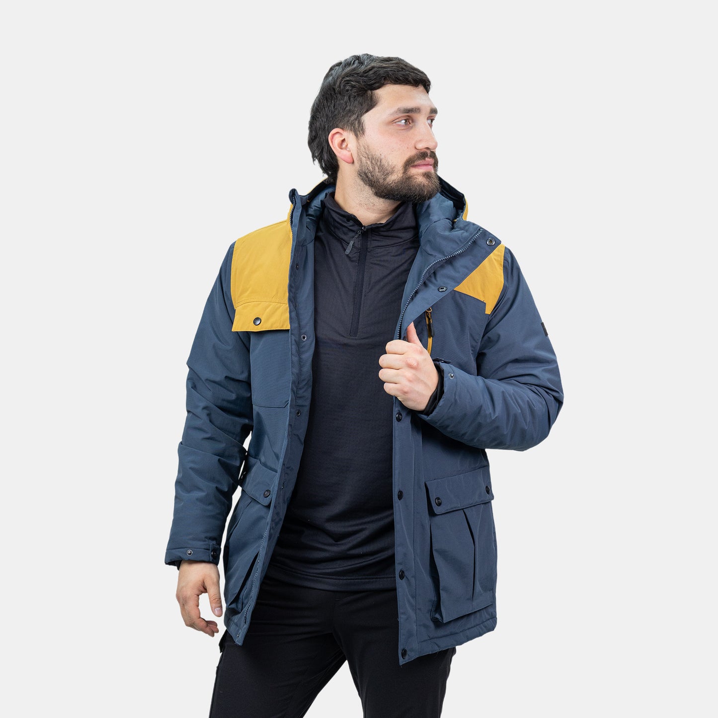 Parka HW Kodiak Azul Mostaza