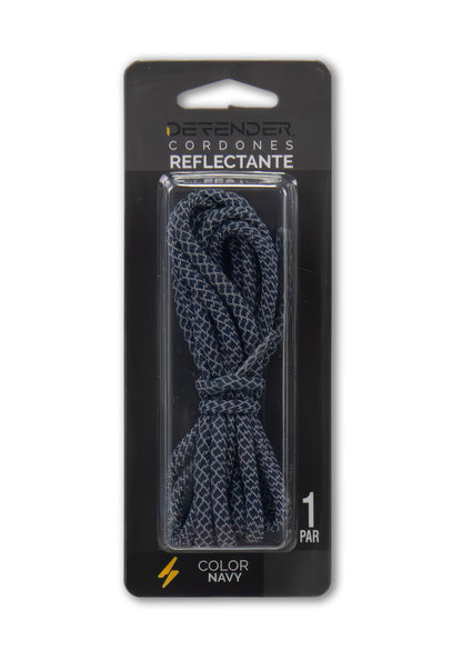 Cordones Defender Reflectante Navy Large