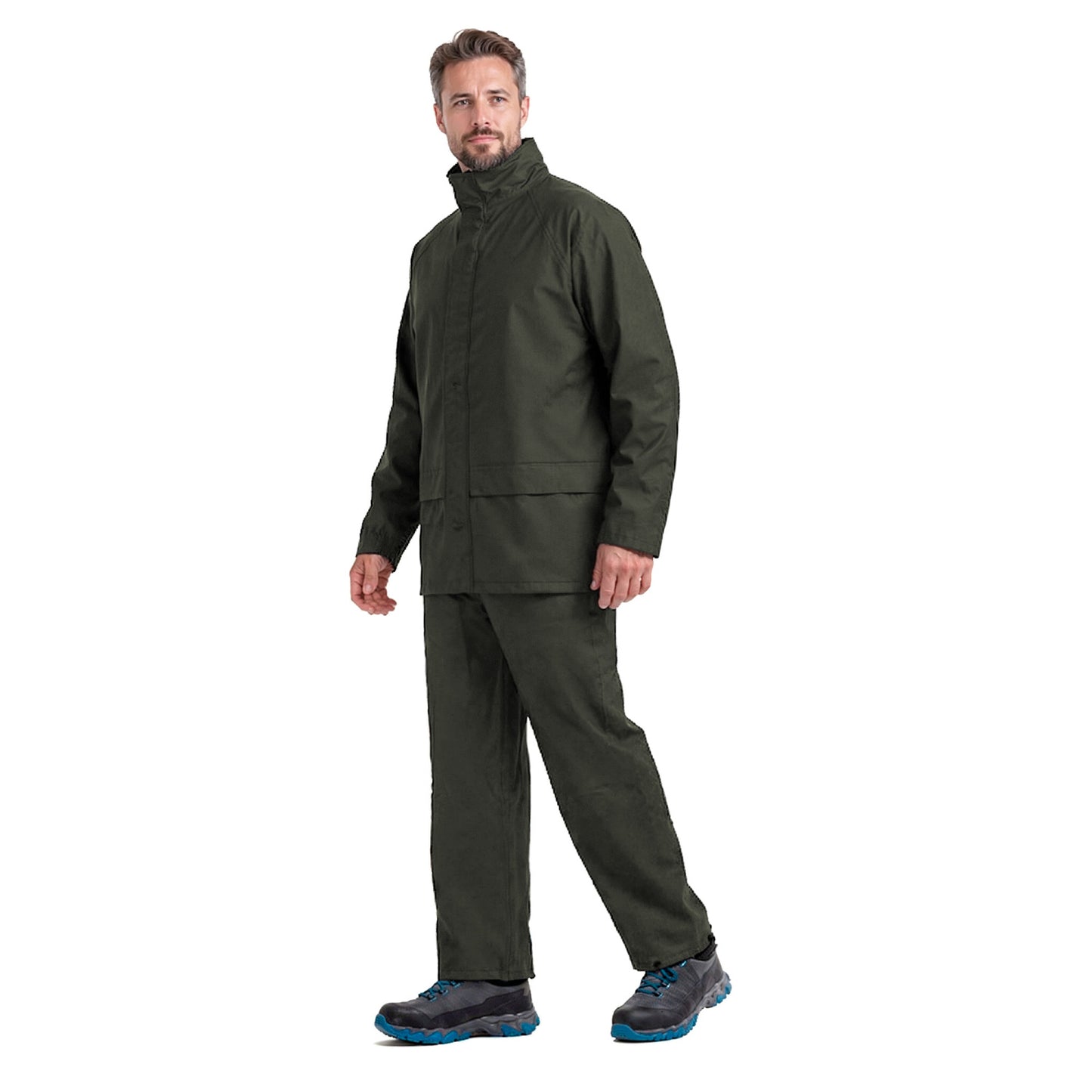 Traje Impermeable Alaska PU Verde Petróleo